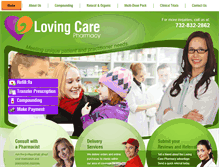 Tablet Screenshot of lovingcarepharmacy.com